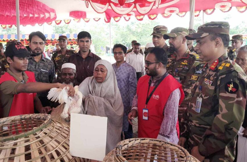  গুইমারা সেনাবাহিনীর উদ্যোগে বিদ্যানন্দের এক টাকায় বাজার